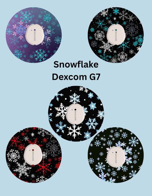 Snowflake CGM Cover Patches, Variety Pack of 5