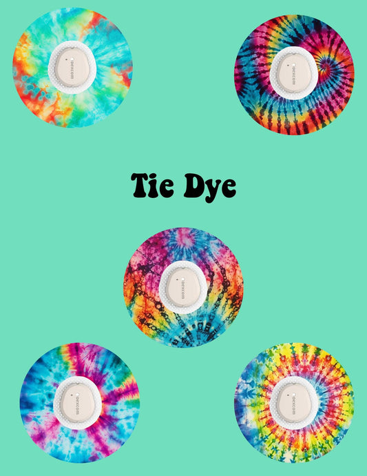 Tie Dye CGM Cover Patches for Dexcom G7/Libre - 5 Pack