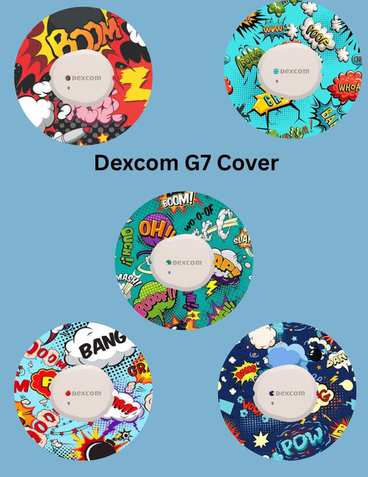 Super Hero CGM Stickers, Dexcom, Libre, SuperSkin, Pack of 5