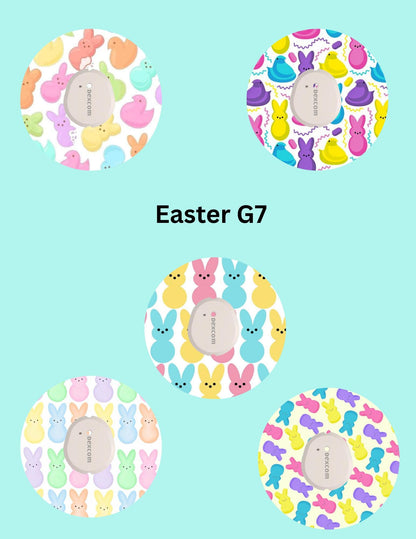 Easter CGM Patches, Dexcom G7, Libre 3, Omnipod Cover, Pack of 5