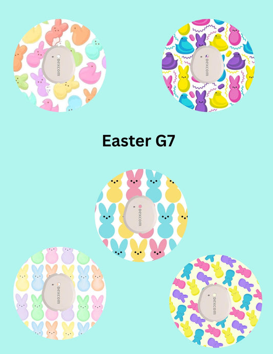 Easter CGM Patches, Dexcom G7, Libre 3, Omnipod Cover, Pack of 5