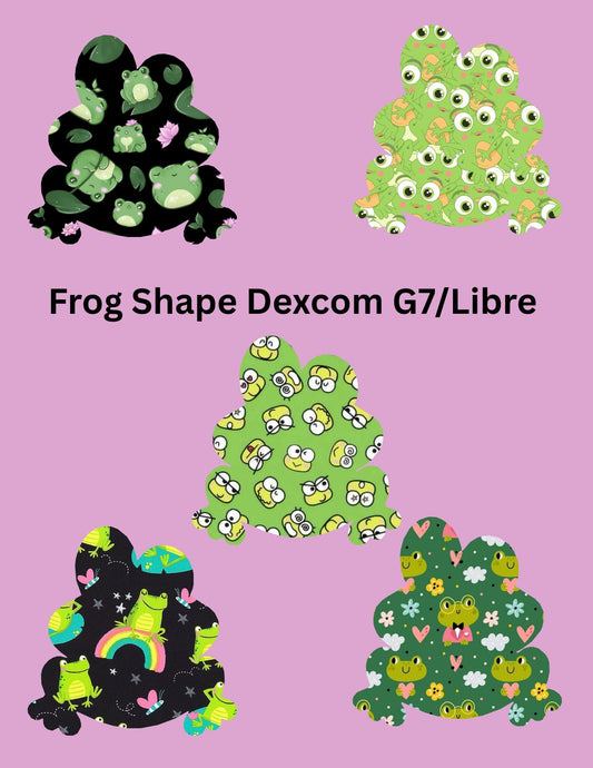 Frog Dexcom G7/Libre CGM Cover Patches, Style Pack of 5