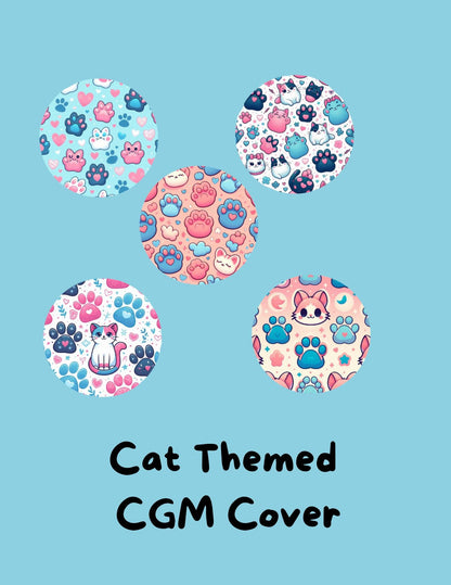 Cat Theme CGM SuperSkin Cover Patches, Dexcom G7, G6, Libre (Pack of 5)