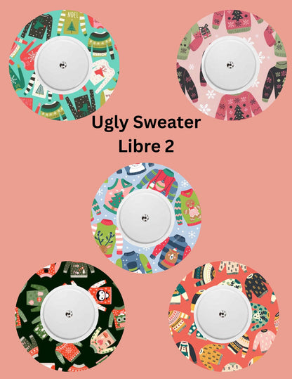 Ugly Sweater CGM Stickers, Christmas Theme, Pack of 5