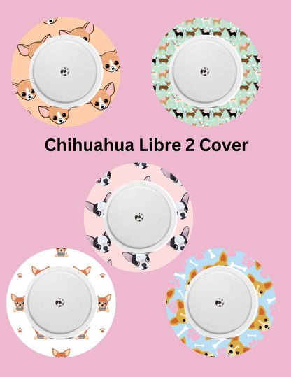 Chihuahua Dog CGM Patches, Dexcom G7, Libre 3, Omnipod Cover, Pack of 5