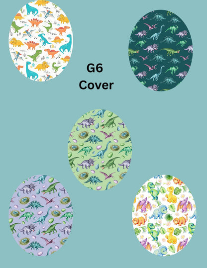Dinosaur CGM Cover Patches, Dexcom G7/Libre/G6, Omnipod, Style Pack of 5