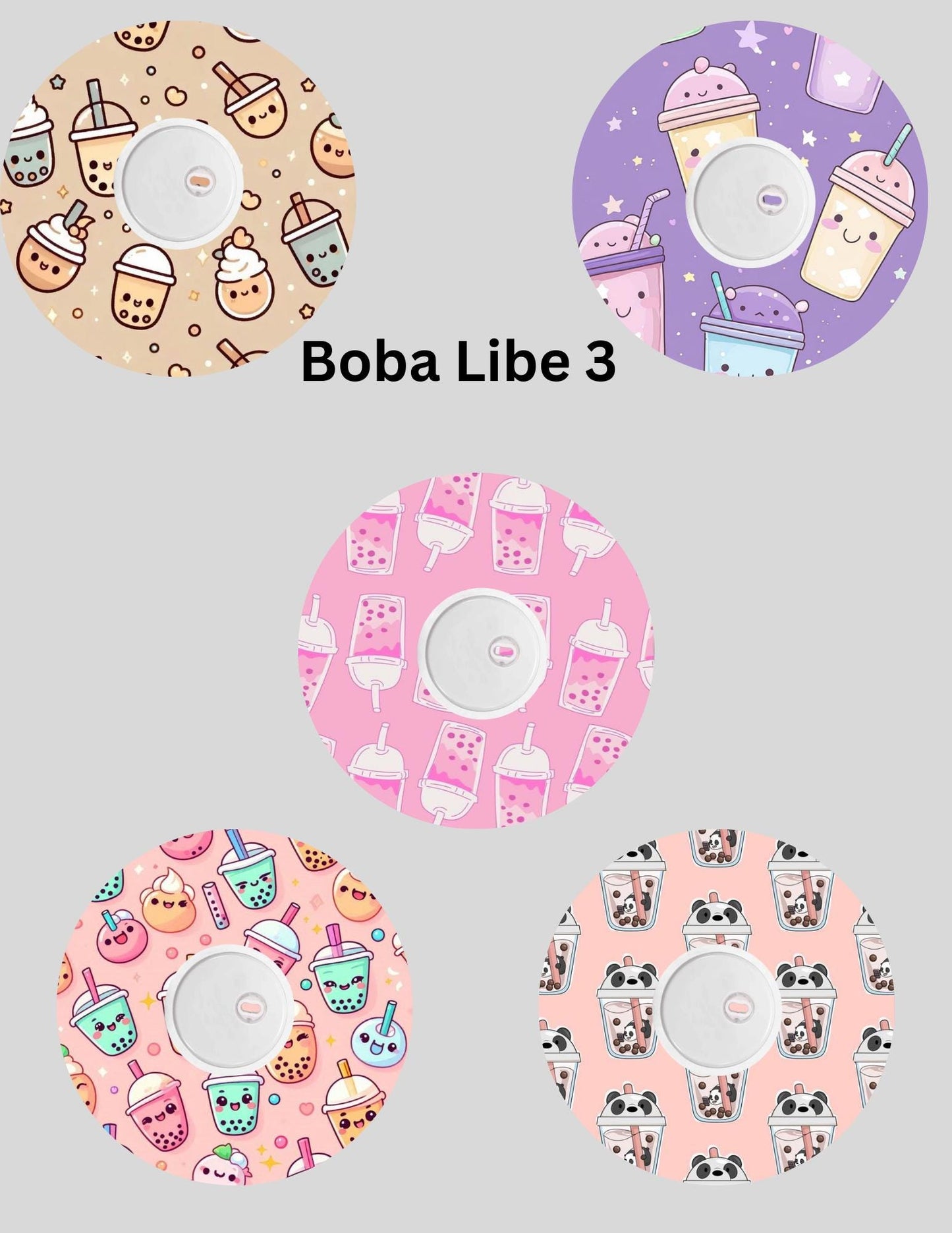 Boba CGM Patches, Dexcom G7, Libre 3, Omnipod Cover, Pack of 5