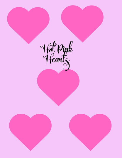 Barbie Inspired Dexcom G7/Libre CGM Cover Patches - Pink Hearts, Pack of 5