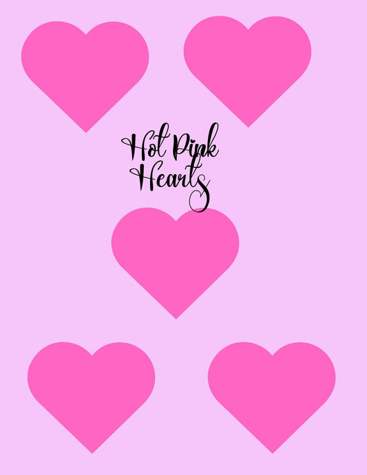 Barbie Inspired Dexcom G7/Libre CGM Cover Patches - Pink Hearts, Pack of 5