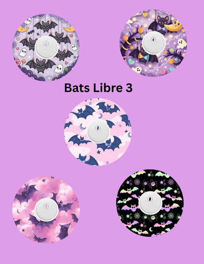 Purple Bats CGM Adhesive Patches, Dexcom G7 G6 Libre Omnipod, Pack of 5