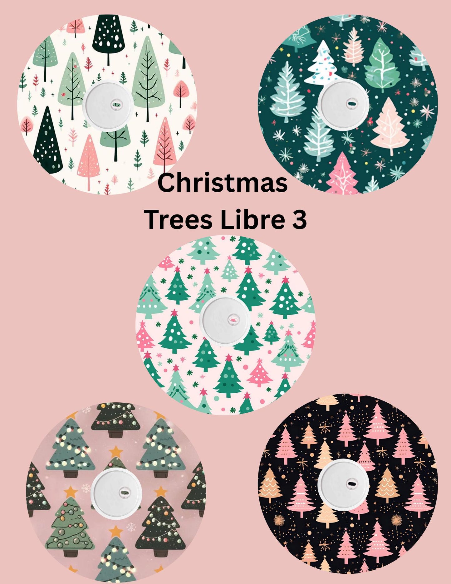 Christmas Tree Dexcom G7 CGM Patches, Themed 5 Pack