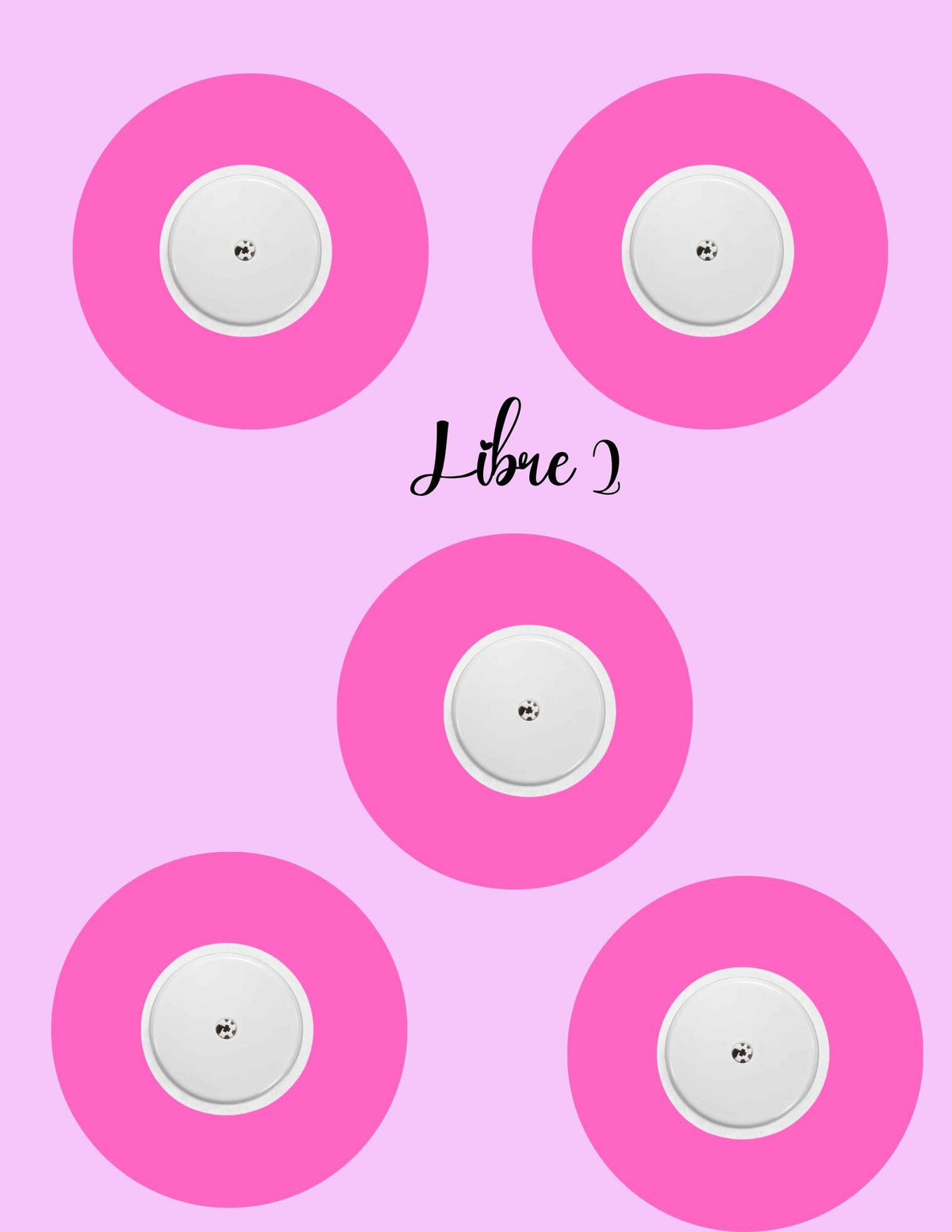 Barbie Inspired Dexcom G7/Libre CGM Cover Patches - Pink Hearts, Pack of 5