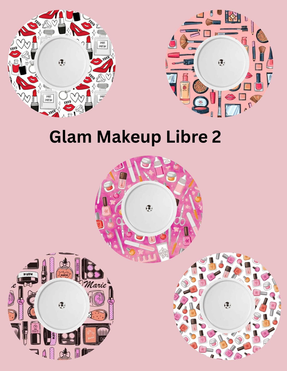 Glam Makeup CGM Patches, Dexcom G7, Libre 3, Omnipod Cover, Pack of 5
