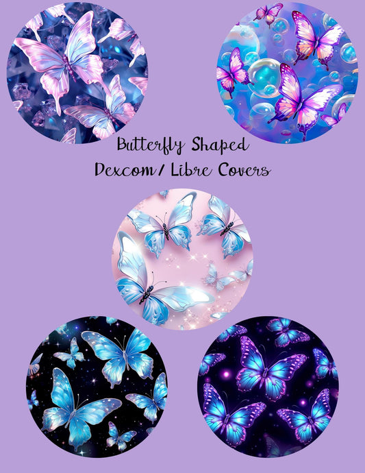 Butterfly Dexcom G7/Libre CGM Covers, Style Pack