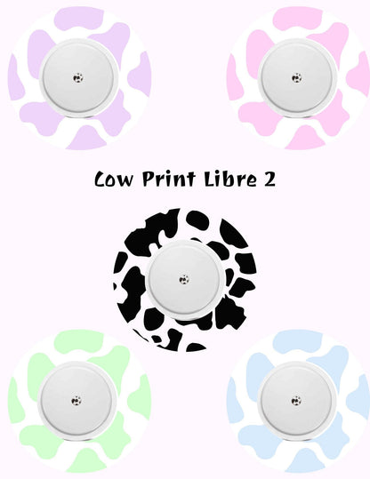Cow Print CGM Adhesive Patches, Dexcom G7/G6/Libre, Style Pack