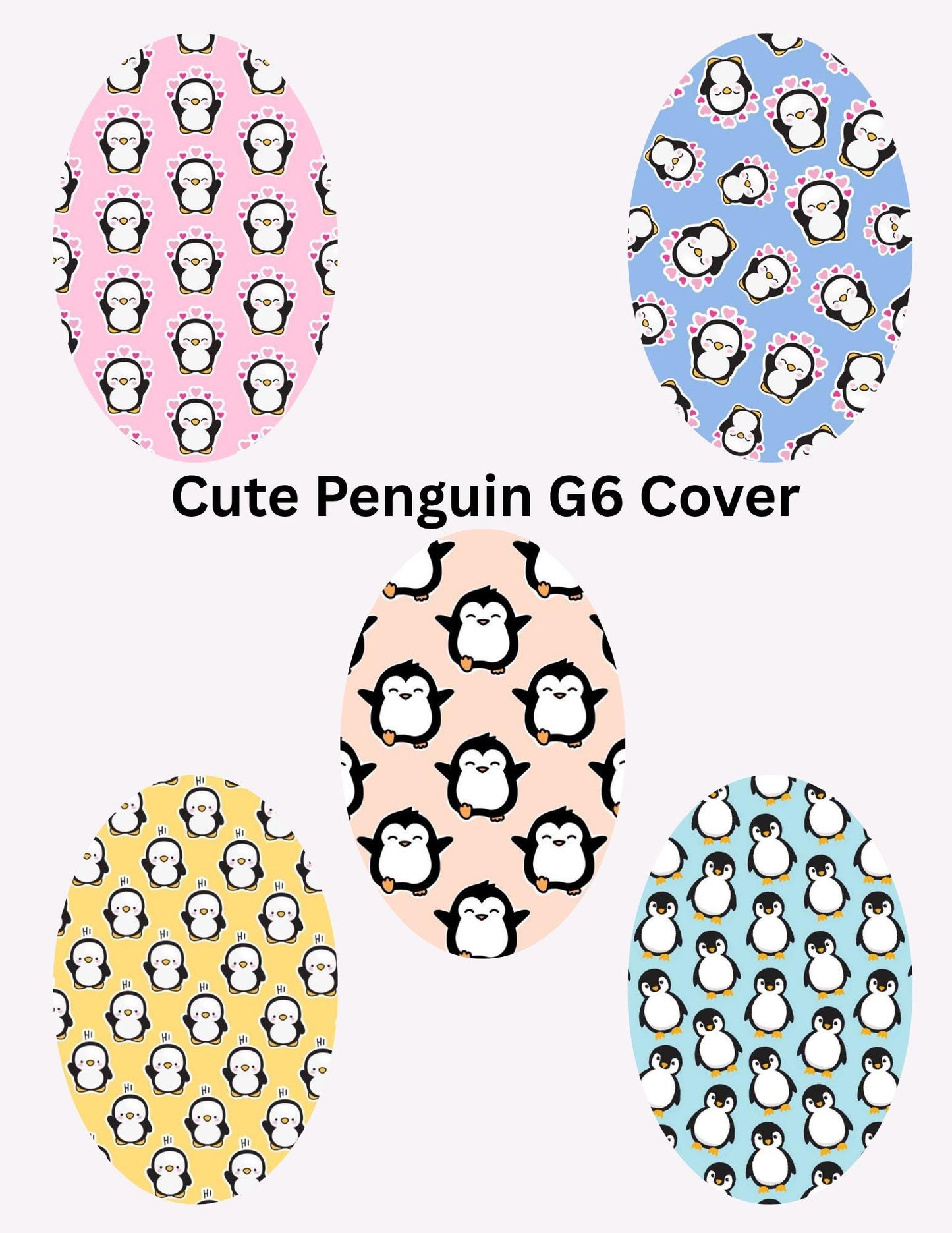 Pastel Penguin CGM Cover: Dexcom, Libre, Omnipod - 5 Pack