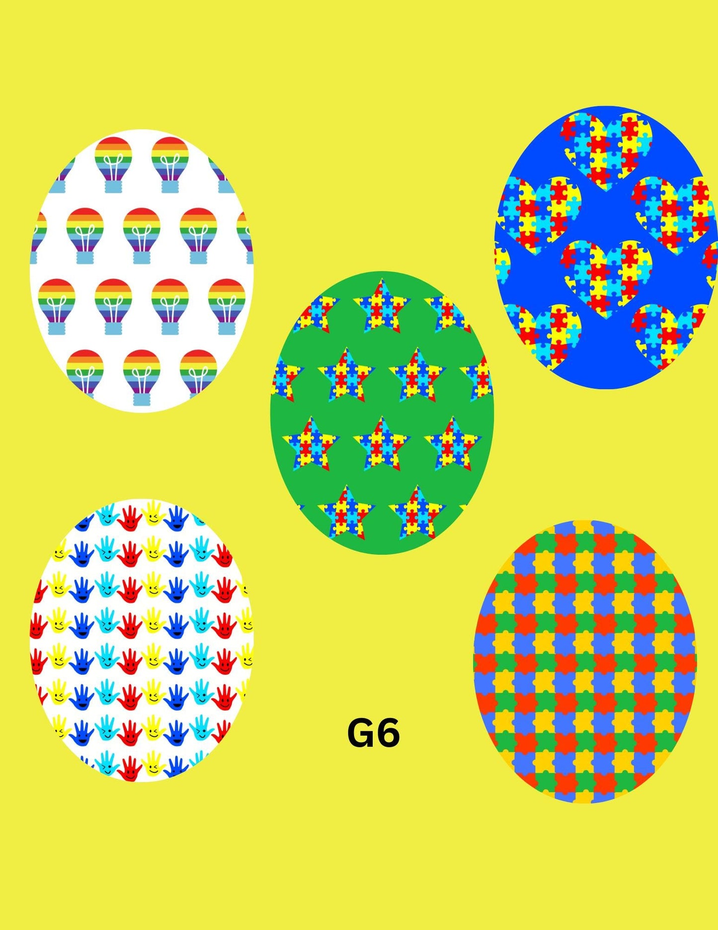 Autism Awareness CGM Patch, Dexcom G7, Libre 3 Cover, Style Pack of 5