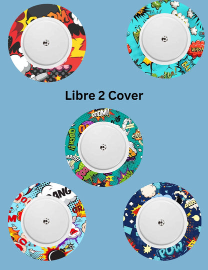 Super Hero CGM Stickers, Dexcom, Libre, SuperSkin, Pack of 5