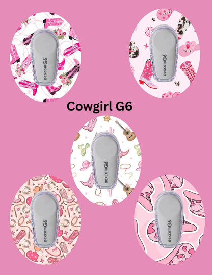 Cowgirl Dexcom G7 CGM Cover Patches, 5-Pack