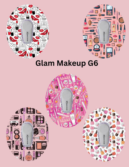 Glam Makeup CGM Patches, Dexcom G7, Libre 3, Omnipod Cover, Pack of 5