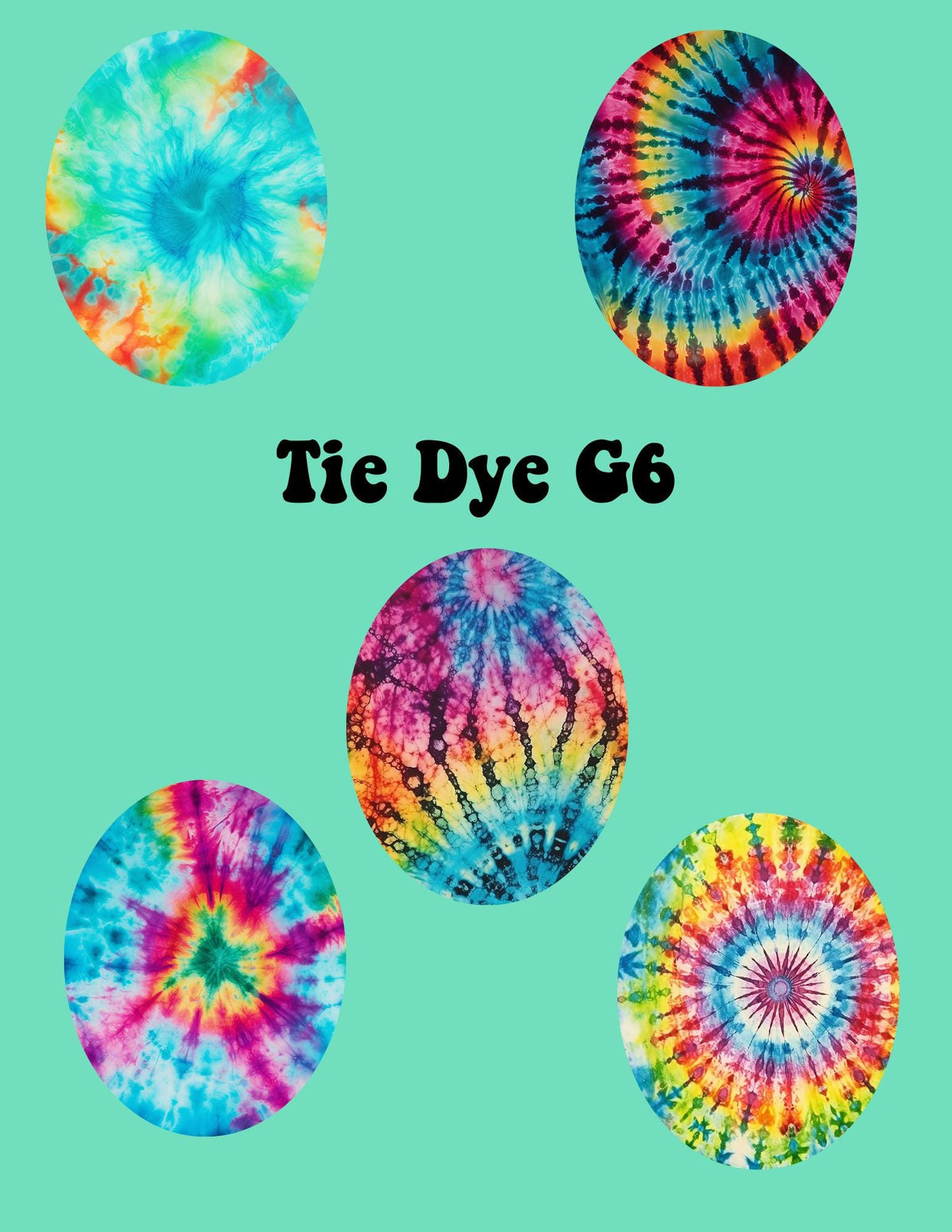 Tie Dye CGM Cover Patches for Dexcom G7/Libre - 5 Pack