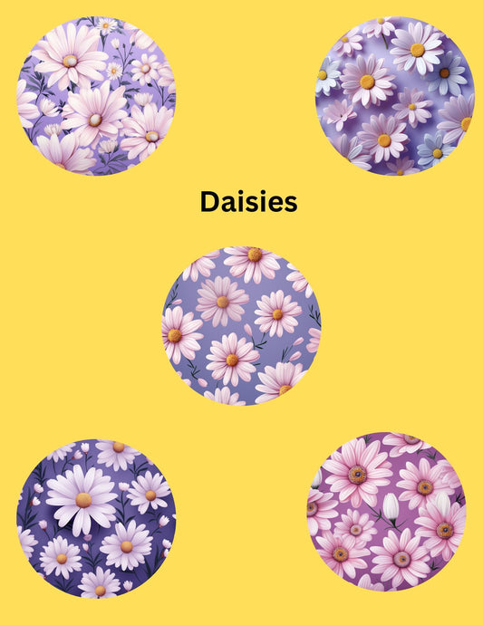 Daisy CGM Stickers, Dexcom G7/Libre Patches, Style Pack of 5