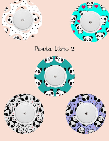 Dexcom G7 Dexcom G6, Libre 3, Libre 2 CGM Cover Patches Cute Panda Theme Style Pack of 5 with or without opening
