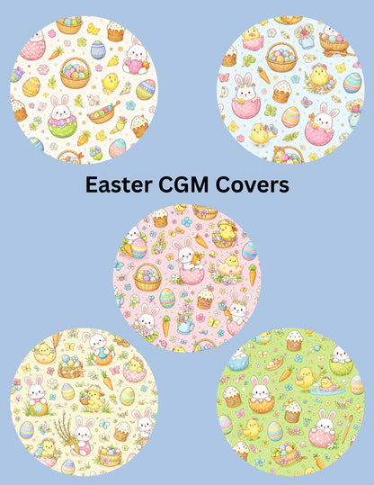 Easter Bunny Chicks CGM Patches, Dexcom G7, Libre 3, Omnipod, Pack of 5