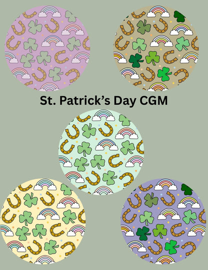 St. Patrick's Day CGM Patches, Dexcom G7 G6 Libre Omnipod Cover (Pack of 5)