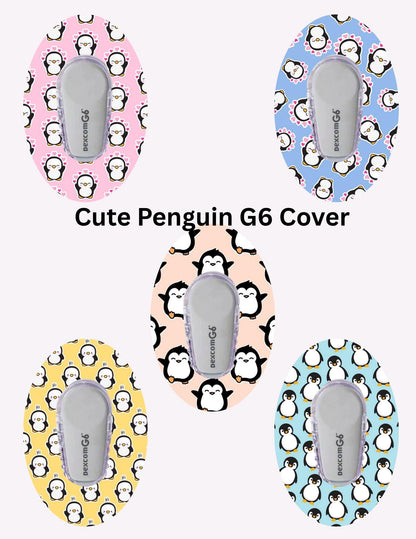 Pastel Penguin CGM Cover: Dexcom, Libre, Omnipod - 5 Pack