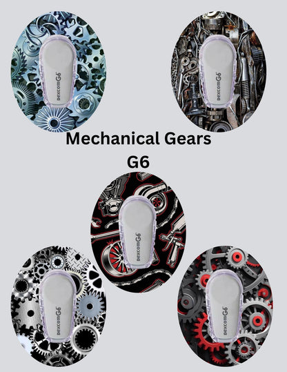 Mechanical Gears CGM SuperSkin Patch, Dexcom G7, Libre, Omnipod, 5 Pack