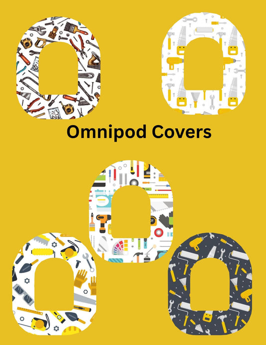 Omnipod Cover Tools Theme Style Pack of 5