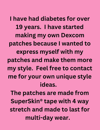 Gothic Pink & Black CGM Covers, Dexcom G7, Libre 3, Libre 2, Style Pack