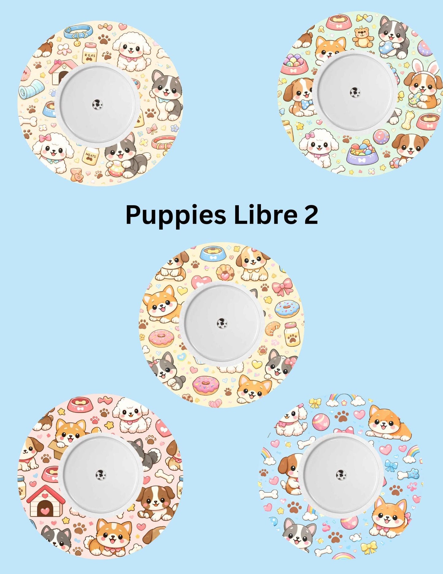 Puppies CGM Patches, Dexcom G7, Libre 3, Omnipod, Pack of 5