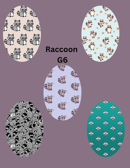 Raccoon Dexcom CGM Covers: G7, G6, Libre, Omnipod - 5 Pack