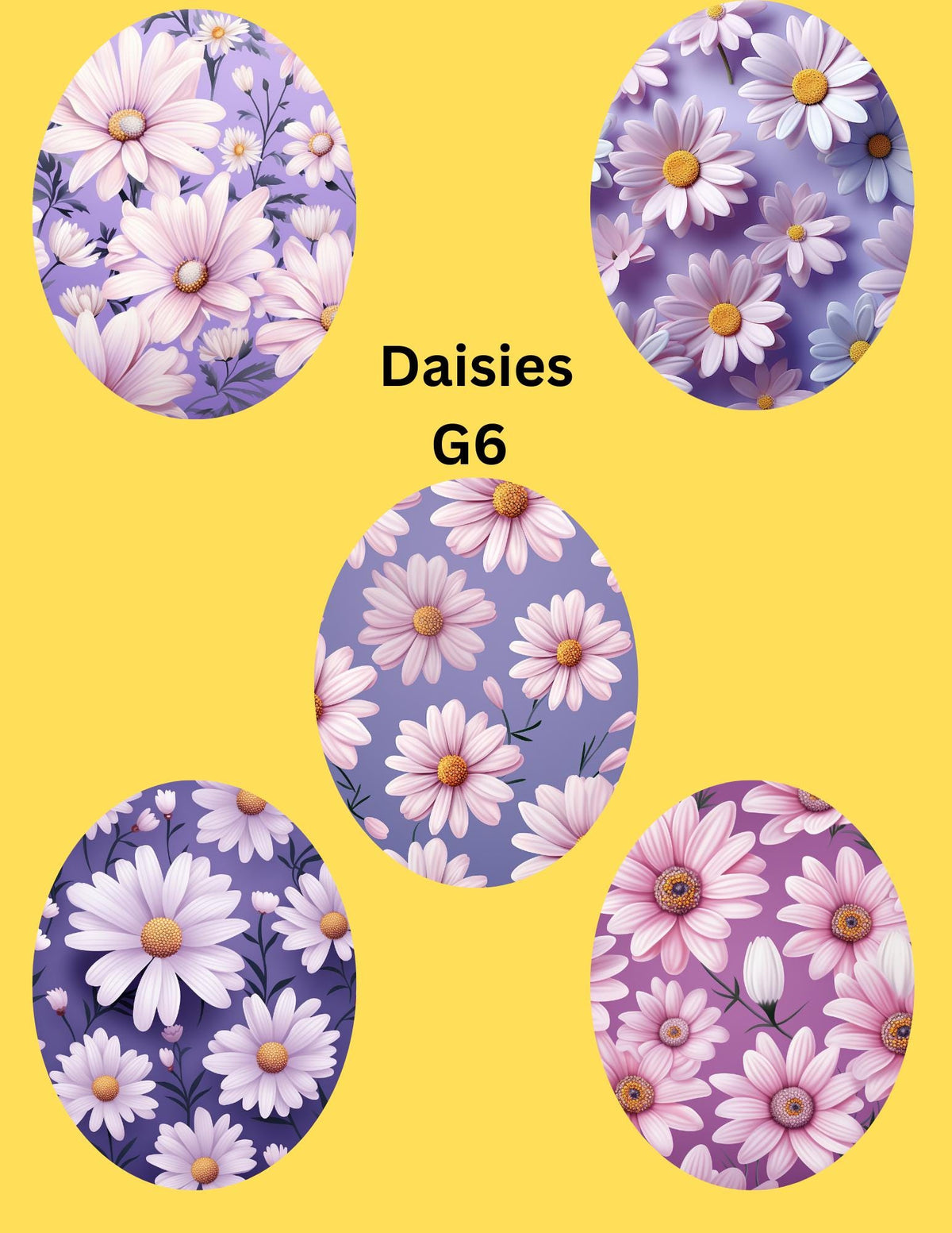 Daisy CGM Stickers, Dexcom G7/Libre Patches, Style Pack of 5