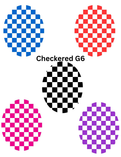 Checkered CGM Patches, Dexcom G7, G6, Libre, Omnipod, 5-Pack
