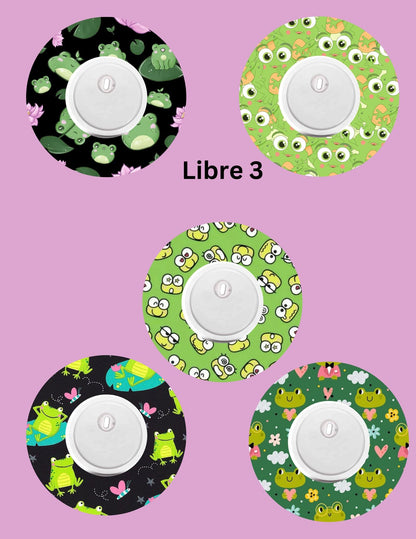 Frog Dexcom G7/Libre CGM Cover Patches, Style Pack of 5