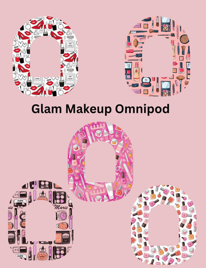 Glam Makeup CGM Patches, Dexcom G7, Libre 3, Omnipod Cover, Pack of 5