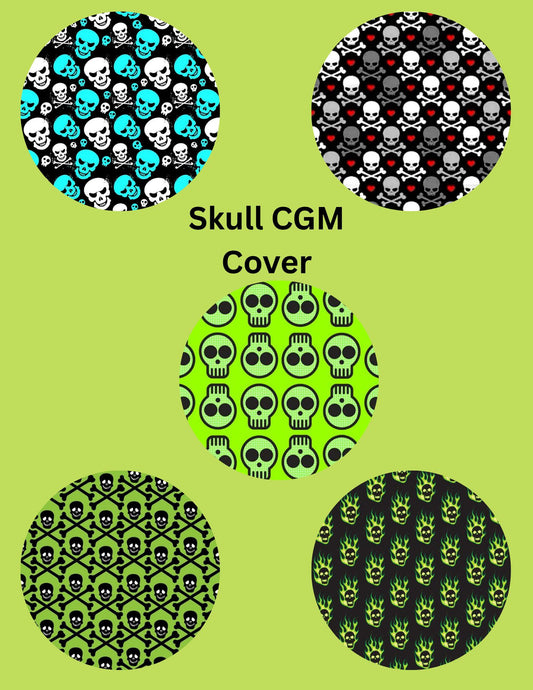 Dexcom G7 Libre CGM Covers Skull Shaped or Round for Dexcom G7 Libre 2 Libre 3 Dexcom G6 Style Pack of 5