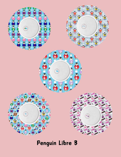 Penguin Dexcom G7, G6, Libre CGM Cover Patches, Style Pack of 5