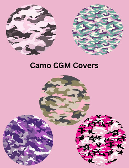Camo Design CGM Patches, Dexcom G7, Libre 3, Omnipod Cover, Pack of 5