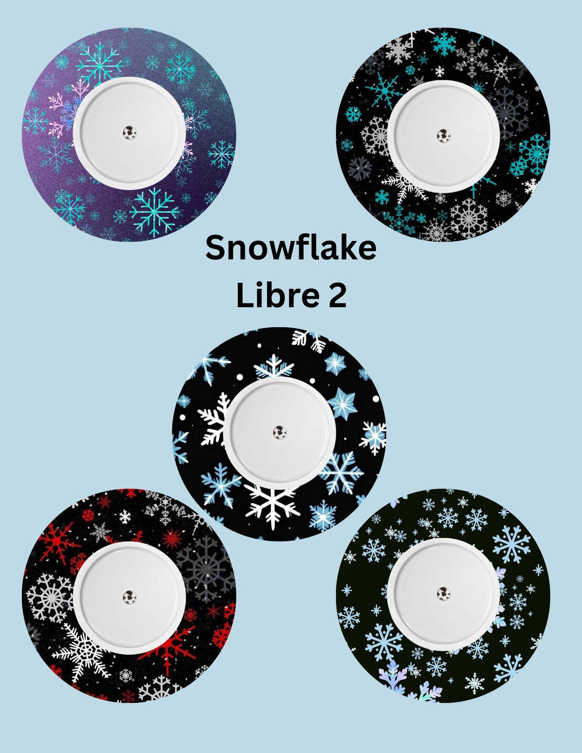 Snowflake CGM Cover Patches, Variety Pack of 5