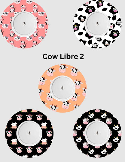Cow Dexcom/Libre Sensor Covers, CGM Adhesive Patches, Set of 5