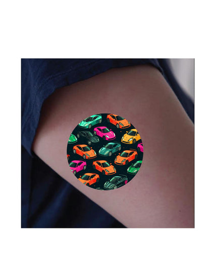 Cars Dexcom G7, G6, Libre CGM Covers, SuperSkin Patches, Pack of 5