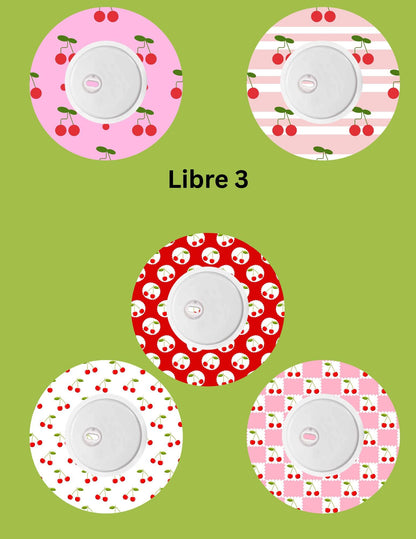 Cherry CGM Stickers, Dexcom G7 G6 Libre 3 Covers, Style Pack