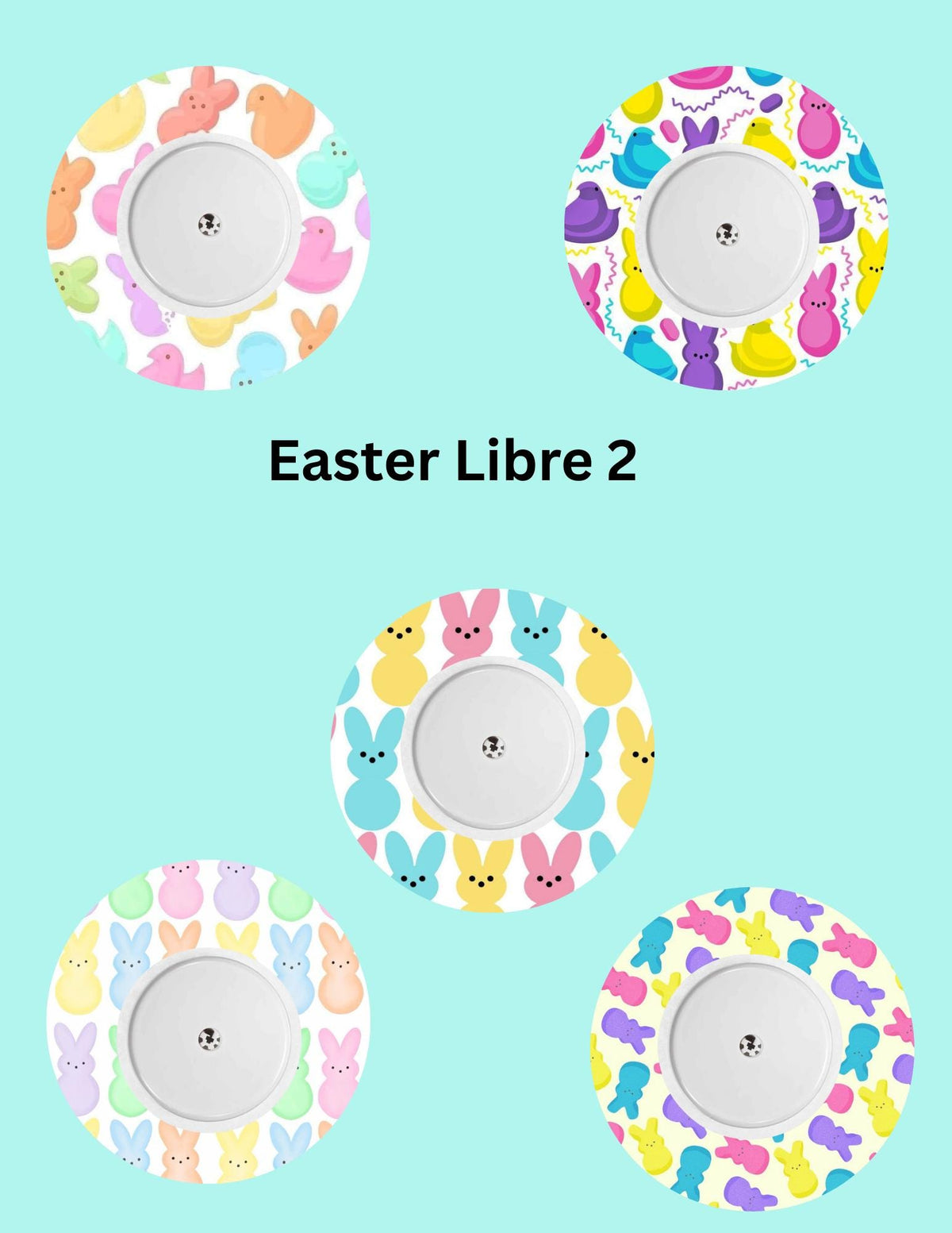 Easter CGM Patches, Dexcom G7, Libre 3, Omnipod Cover, Pack of 5