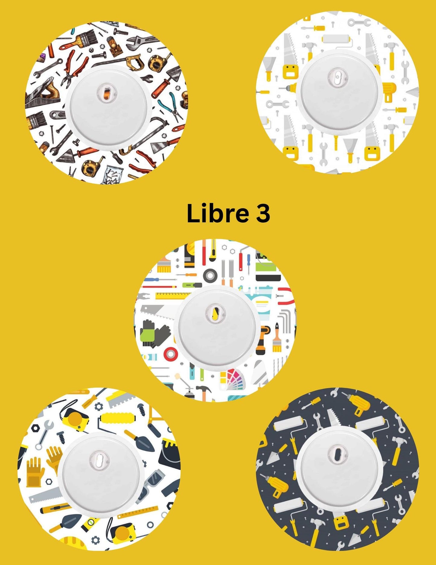 Tools Print CGM SuperSkin Patches, Dexcom G7, Libre 3, Libre 2, 5 Pack