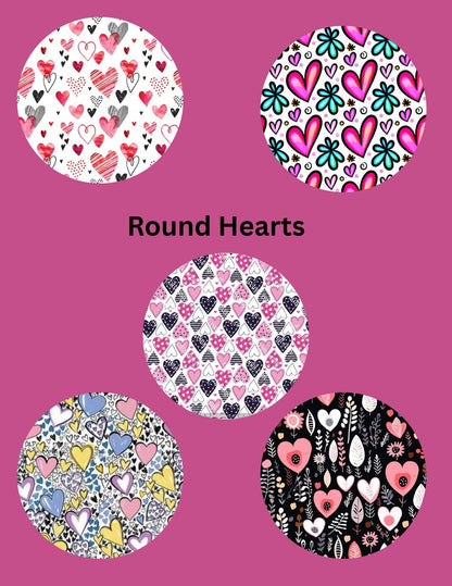 Heart CGM Patches: Dexcom G7/Libre/G6 Cover, Style Pack of 5