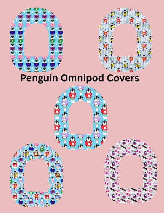 Omnipod Cover Penguin Theme Style Pack of 5